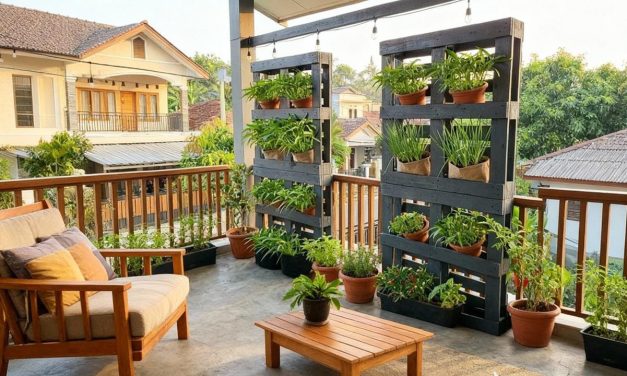 Desain Balkon Rumah Untuk Kebun Sayur Di Kawasan Perkotaan