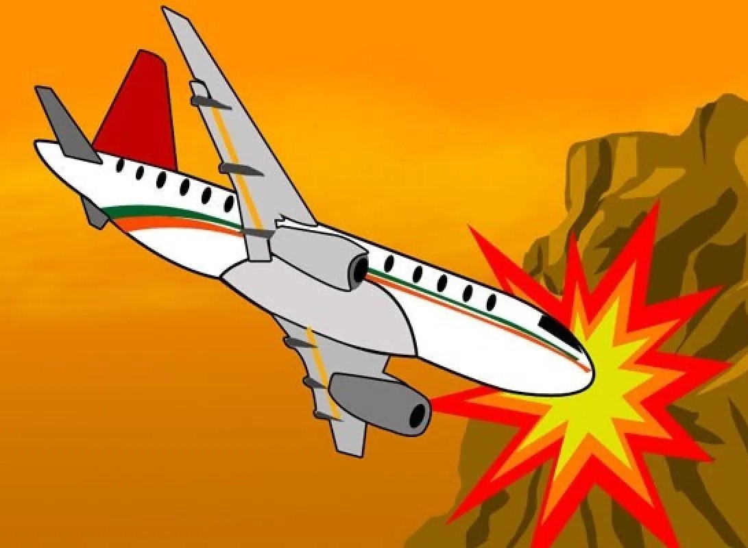 Pesawat Air Canada di Bandara LaGuardia setelah insiden tabrakan dengan mobil pemadam